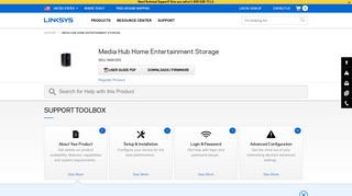 Linksys Official Support - Media Hub Home Entertainment Storage