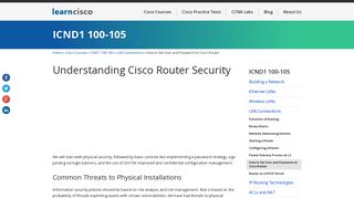 How to Set User and Password on Cisco Router | ICND1 100-105