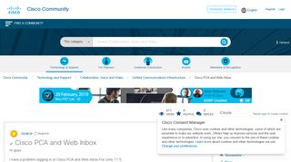 Solved: Cisco PCA and Web Inbox - Cisco Community