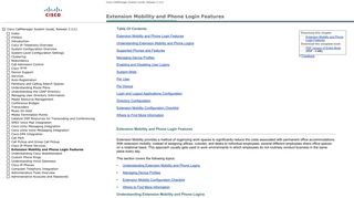 Extension Mobility and Phone Login Features - Cisco