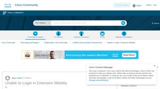 Unable to Login in Extension Mobility - Cisco Community