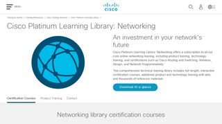 Cisco Platinum Learning Library: Networking - Cisco
