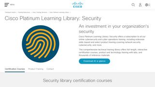 Cisco Platinum Learning Library - Security - Cisco