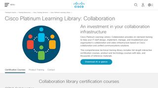 Cisco Platinum Learning Library: Collaboration - Cisco