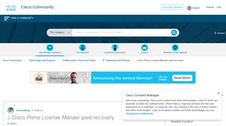 Solved: Cisco Prime License Manaer pwd recovery - Cisco Community