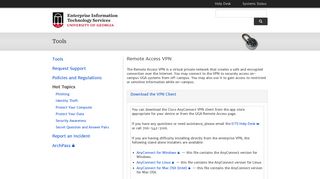 Remote Access VPN | Tools | Office of Information Security | Access ...