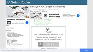 Login to Linksys RV042 Router - SetupRouter