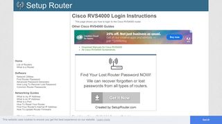 How to Login to the Cisco RVS4000 - SetupRouter