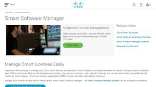 Smart Software Manager - Cisco