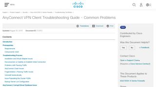 AnyConnect VPN Client Troubleshooting Guide - Common ... - Cisco