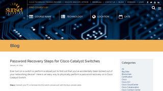 Password Recovery Steps for Cisco Catalyst Switches | Sunset ...