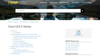 Cisco UCS C-Series – KEMP Technologies