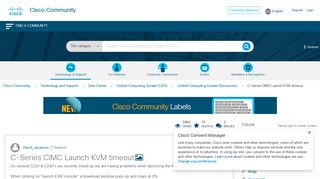 C-Series CIMC Launch KVM timeout - Cisco Community