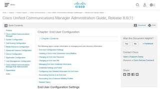 End User Configuration - Cisco