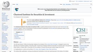 Chartered Institute for Securities & Investment - Wikipedia