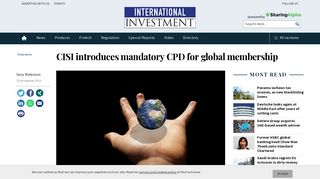 CISI introduces mandatory CPD for global membership