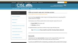User accounts and HPC system access | Computational ... - cisl.ucar.edu
