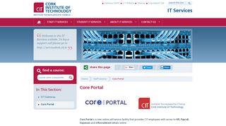 its.cit.ie - Core Portal - Staff IT Services