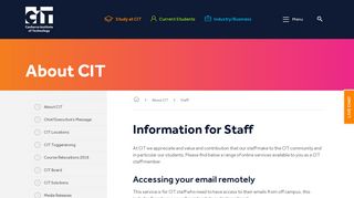 Staff : Canberra Institute of Technology - CIT