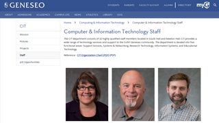 Computer & Information Technology Staff | SUNY Geneseo