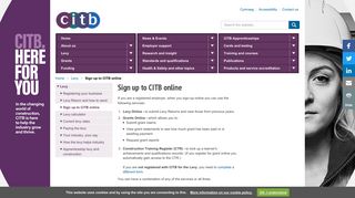 Sign up to CITB online - CITB