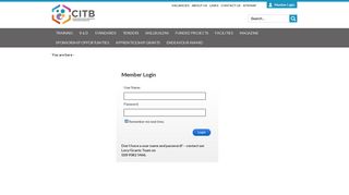 CITB - Member Login