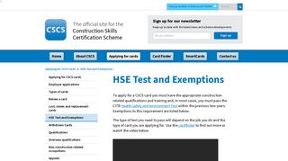 Construction Skills Certification Scheme | Official CSCS Website - HSE ...