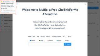 MyBib: A Free CiteThisForMe Alternative