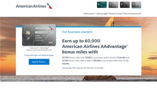 CitiBusiness® / AAdvantage® Platinum Select ... - American Airlines