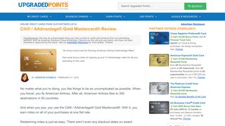 Citi / AAdvantage Gold MasterCard Credit Card Review [25k Bonus]