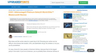 Citi® / AAdvantage® Platinum Select® World Elite™ Mastercard