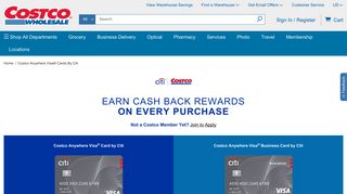 Costco Anywhere Visa® Cards By Citi | Costco - Costco Wholesale