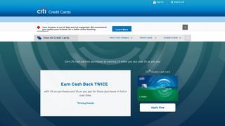 Cash Back Credit Card - Citi® Double Cash - Citi.com
