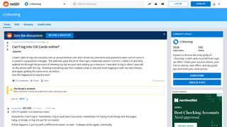 Can't log into Citi Cards online? : churning - Reddit