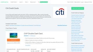 Citi Credit Cards - Compare: Cash Back & 0% APR | Credit Karma