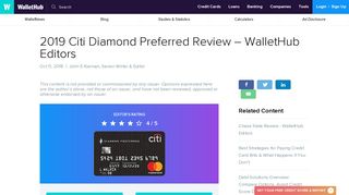 2019 Citi Diamond Preferred Review – WalletHub Editors