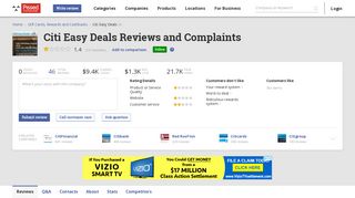 46 Citi Easy Deals Reviews and Complaints @ Pissed Consumer