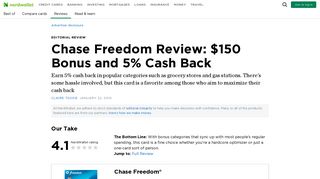 Chase Freedom Review: $150 Bonus and 5% Cash Back - NerdWallet