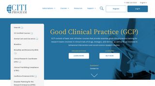 Good Clinical Practice (GCP) – CITI Program