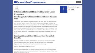 Citibank Hilton HHonors | Apply, Login, Pay Credit Card, Earn ...
