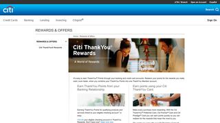 ThankYou® Rewards - Earn Points and Redeem ... - Citi.com