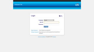 Citi Online Forms Login