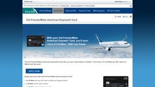 Citi PremierMiles American Express® Card - SilkAir