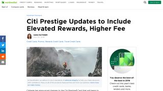 Citi Prestige Updates to Include Elevated Rewards, Higher Fee ...
