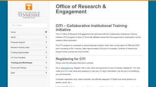 CITI – Collaborative Institutional Training Initiative | Office of Research ...