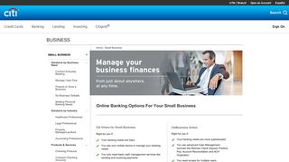 Small Business Online Banking Solutions – Citibank® - Citibank