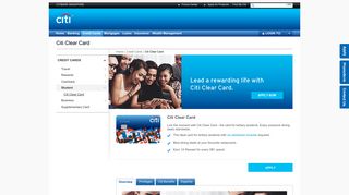 Citi Clear Card - Student Credit Card with dining Privileges - Citibank ...