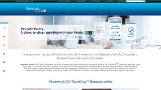 Redeem Credit Card Rewards | Citi ThankYou Rewards – Citi Hong ...