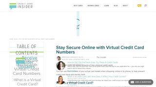 Stay Secure Online with Virtual Credit Card Numbers