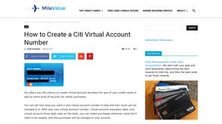 How to Create a Citi Virtual Account Number | MileValue